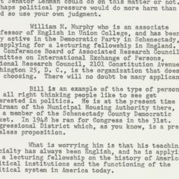 Letter: 1951 November 2
