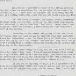 Letter: 1953 December 10
