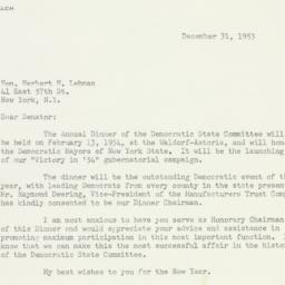 Letter: 1953 December 31