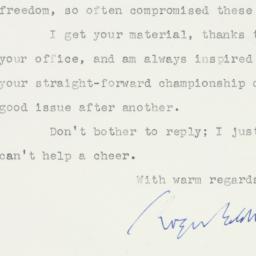 Letter: 1956 June 5