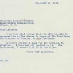 Letter: 1941 December 13