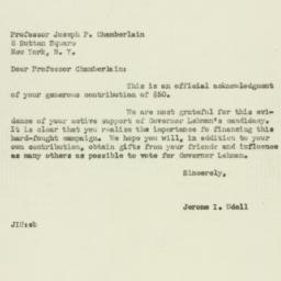 Letter: 1949 November 1