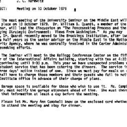 Announcements, 1979-09-17. ...