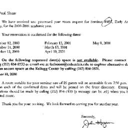 Correspondence, 2000-06-05....