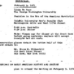 Announcements, 1971-02-09. ...
