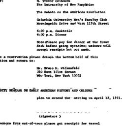 Announcements, 1971-04-13. ...