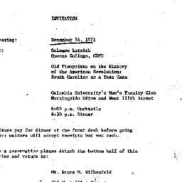 Announcements, 1971-12-14. ...