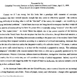 Speaker's paper, 1999-0...
