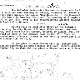 Announcements, 1975-11-10. ...