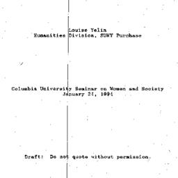 Speaker's paper, 1994-0...