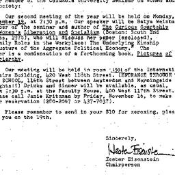 Announcements, 1979-10-23. ...