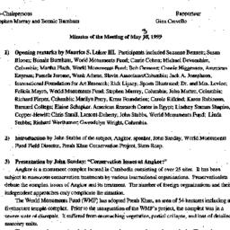 Minutes, 1999-05-03. Histor...