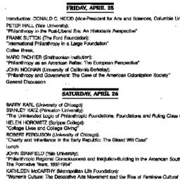 Announcements, 1986-04-25. ...