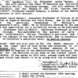 Announcements, 1987-10-26. ...