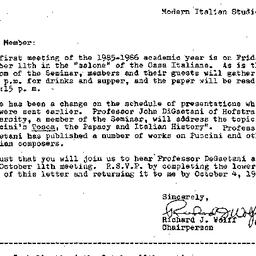 Announcements, 1985-10-11. ...