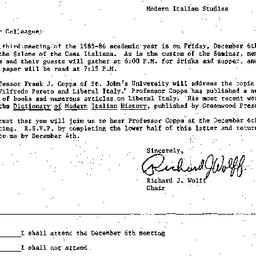 Announcements, 1985-12-06. ...
