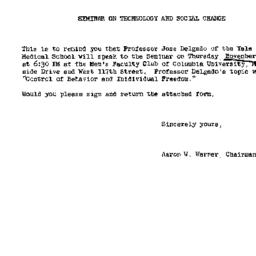 Announcements, 1966-11-10. ...
