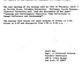 Announcements, 1986-03-28. ...