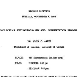 Announcements, 1993-11-09. ...