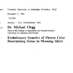 Announcements, 1996-12-03. ...