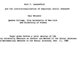 Speaker's paper, 1981-1...