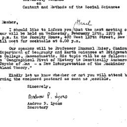 Correspondence, 1975-03-01....