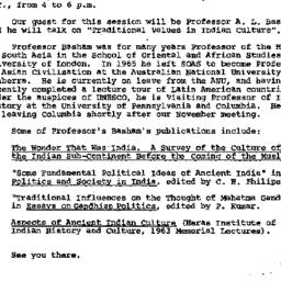 Announcements, 1973-10-23. ...