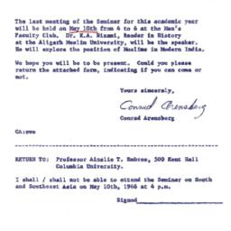 Announcements, 1965-05-10. ...