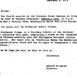 Announcements, 1971-02-04. ...