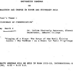 Announcements, 1980-03-04. ...