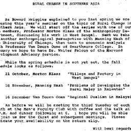 Announcements, 1969-10-08. ...