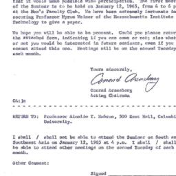 Announcements, 1964-01-12. ...