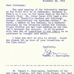 Correspondence, 1961-11-22....