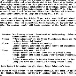 Announcements, 1990-02-14. ...