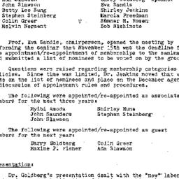 Minutes, 1979-11-10. Cultur...