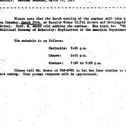 Announcements, 1975-03-12. ...