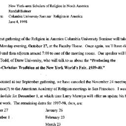 Announcements, 1997-10-27. ...