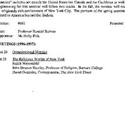 Schedules, Religion in Amer...