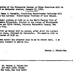 Announcements, 1969-01-15. ...