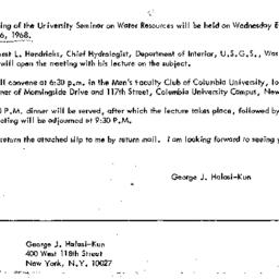 Announcements, 1968-02-20. ...