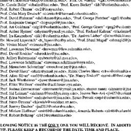 Announcements, 2001-01-17. ...