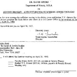 Announcements, 1995-03-20. ...