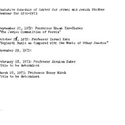 Announcements, 1973-05-12. ...