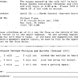 Announcements, 1993-03-22. ...