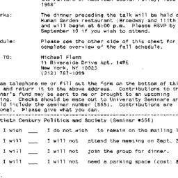 Announcements, 1995-09-01. ...