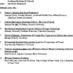 Schedules, Ottoman & Tu...