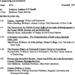 Schedules, Ottoman & Tu...