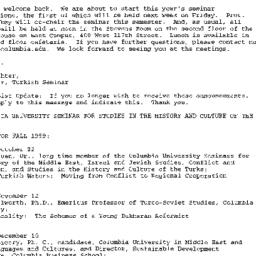 Announcements, 1999-10-12. ...