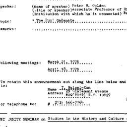 Announcements, 1975-02-21. ...