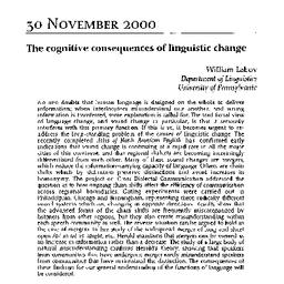Minutes, 2000-11-30. Langua...